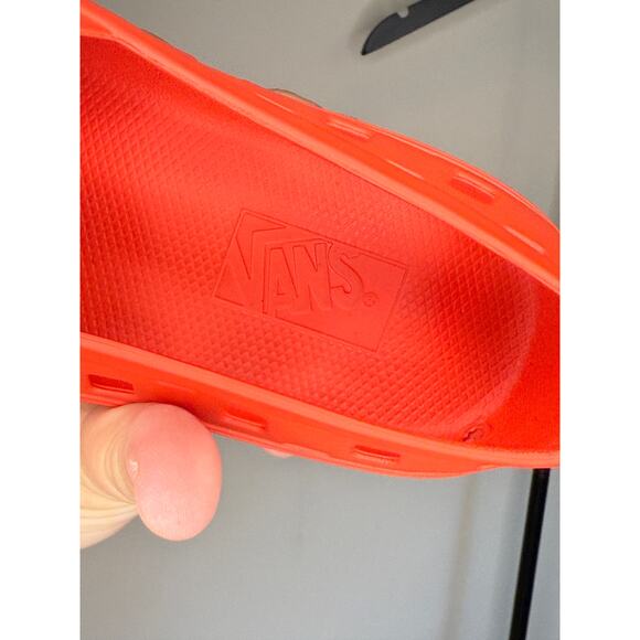 Women's Vans Red Croc-Like Slip Ons, Size US 7 - Picture 4 of 5